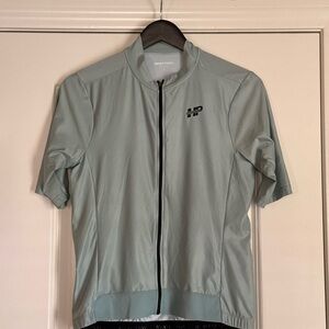 Gray Half-Zip Cycling Jersey